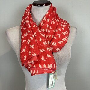 Stitch Fix Octavia Infinity Scarf Henry Birds on Branch Coral New NWT